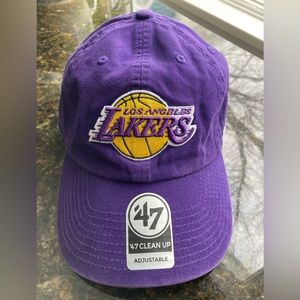 Los Angeles Lakers Purple '47 Clean Up Adjustable Cap